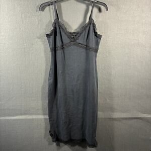 y2k forever 21 women babydoll mini dress large black fairy grunge whimsigoth